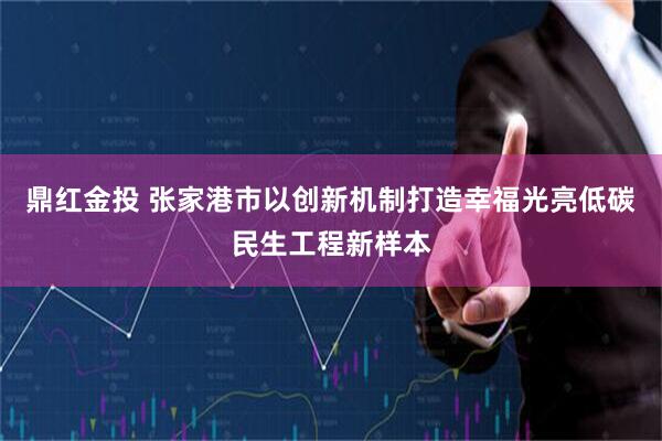鼎红金投 张家港市以创新机制打造幸福光亮低碳民生工程新样本